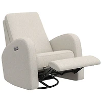 Fauteuil coulissant pivotant inclinable électrique Santa Monica de Storkcraft avec port de chargement USB - Natté dune