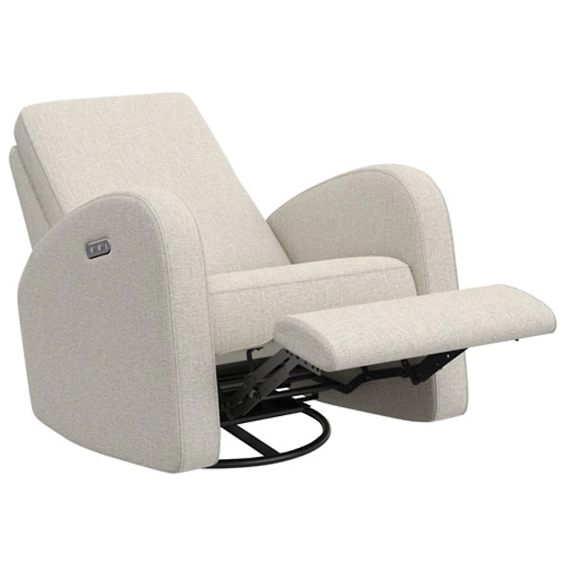 Fauteuil coulissant pivotant inclinable électrique Santa Monica de Storkcraft avec port de chargement USB - Natté dune