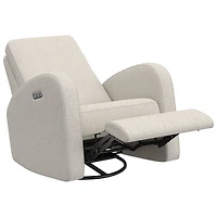 Fauteuil coulissant pivotant inclinable électrique Santa Monica de Storkcraft avec port de chargement USB - Natté dune