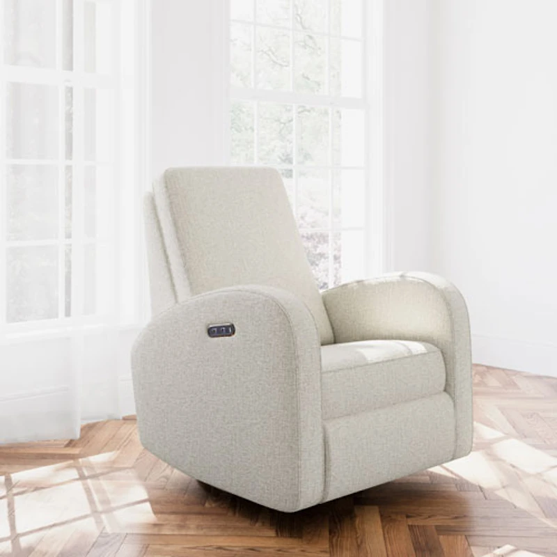 Fauteuil coulissant pivotant inclinable électrique Santa Monica de Storkcraft avec port de chargement USB - Natté dune