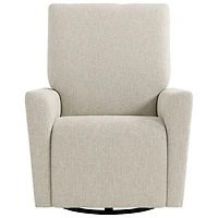 Fauteuil coulissant pivotant inclinable électrique de luxe Santorini pour chambre d'enfant de Storkcraft avec port de chargement USB - Natté dune