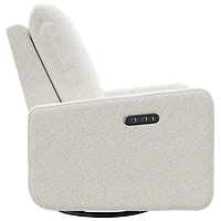 Fauteuil coulissant pivotant inclinable électrique Teddi de Graco avec port de chargement USB - Bouclé ivoire