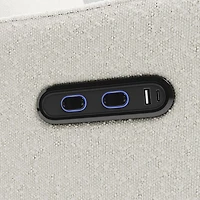 Fauteuil coulissant pivotant inclinable électrique Teddi de Graco avec port de chargement USB - Bouclé ivoire