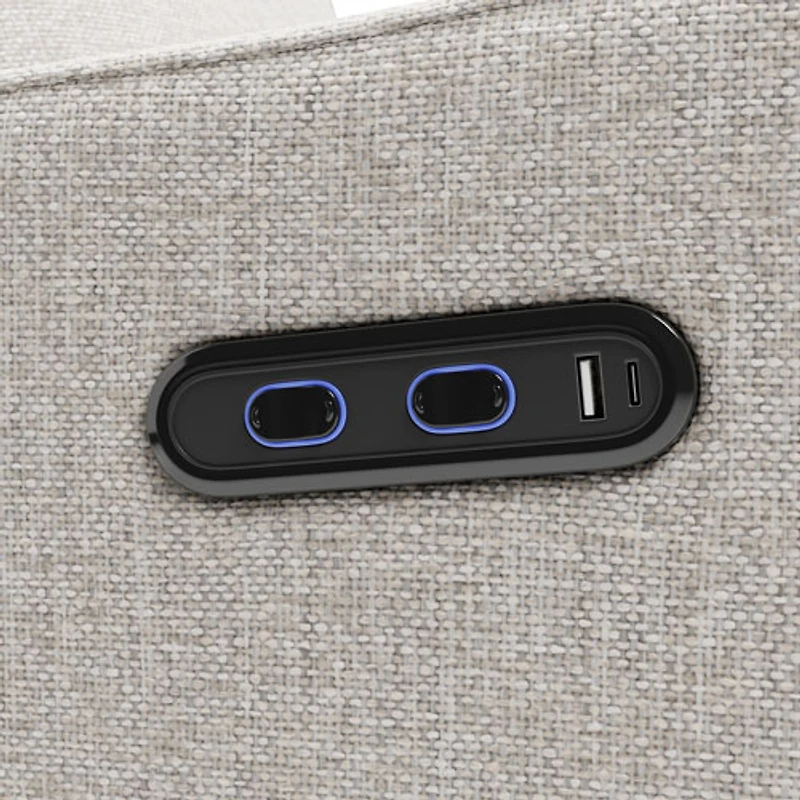 Fauteuil coulissant pivotant inclinable électrique Teddi de Graco avec port de chargement USB - Natté dune