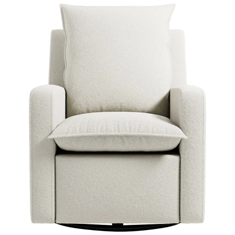 Fauteuil coulissant inclinable Timeless de Storkcraft avec port de chargement USB - Bouclé ivoire
