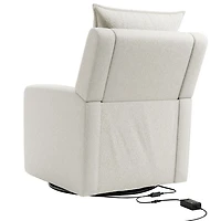 Fauteuil coulissant inclinable Timeless de Storkcraft avec port de chargement USB - Bouclé ivoire