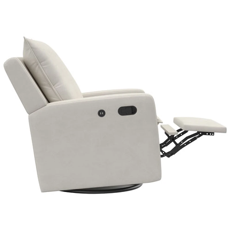 Storkcraft Timeless Recliner Glider with USB Charging Port - Ivory