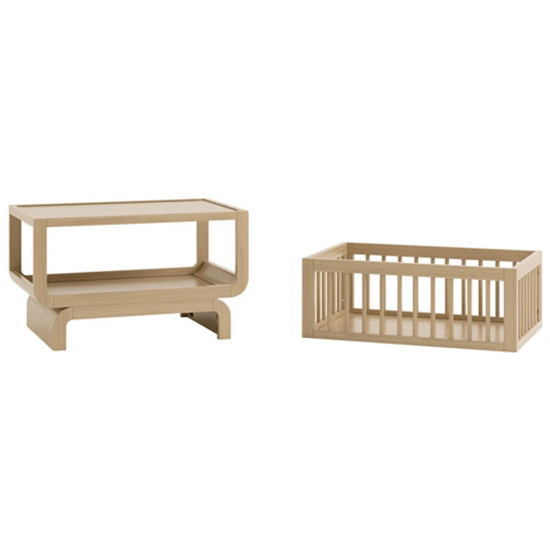 Berceau convertible de luxe 3-en-1 Santorini de Storkcraft - Bois flotté