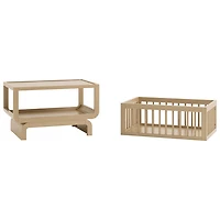 Berceau convertible de luxe 3-en-1 Santorini de Storkcraft - Bois flotté