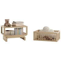 Berceau convertible de luxe 3-en-1 Santorini de Storkcraft - Bois flotté