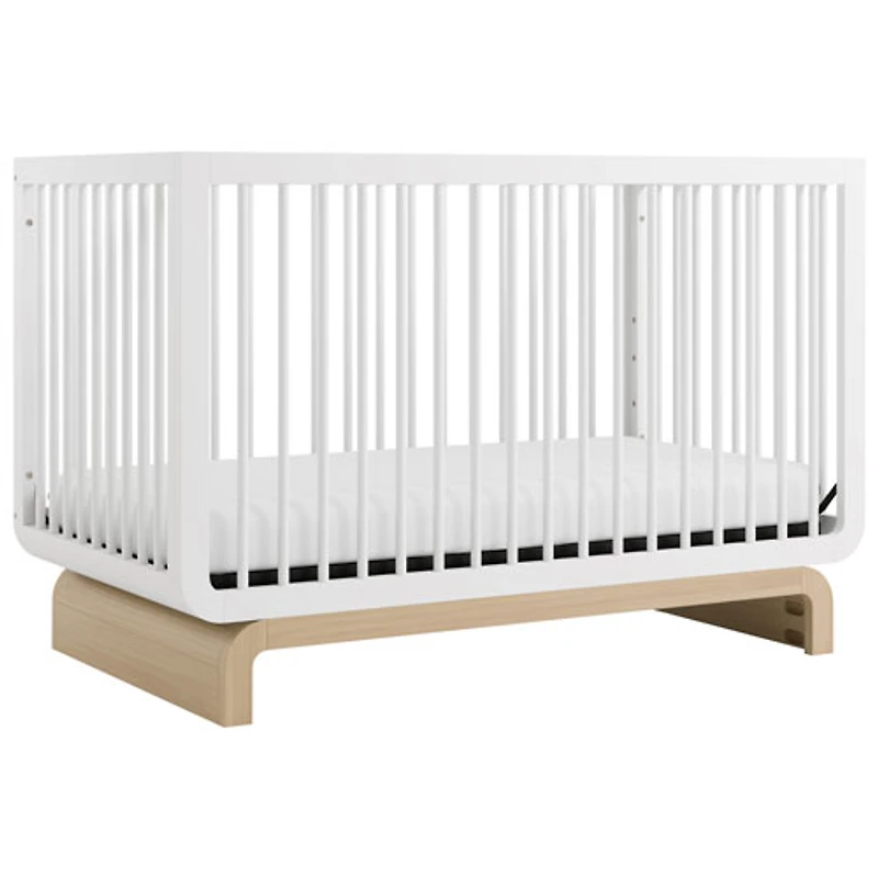 Lit de bébé convertible 5-en-1 de luxe Santorini de Storkcraft - Blanc et bois flotté