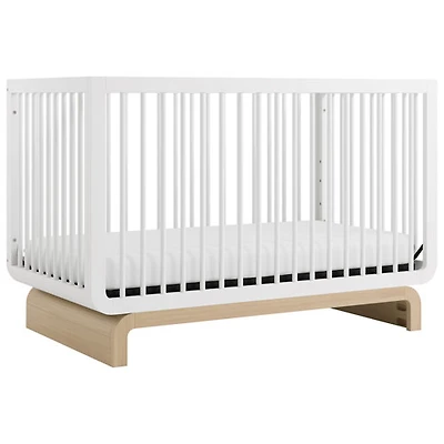 Lit de bébé convertible 5-en-1 de luxe Santorini de Storkcraft - Blanc et bois flotté