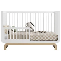Lit de bébé convertible 5-en-1 de luxe Santorini de Storkcraft - Blanc et bois flotté