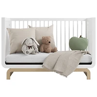 Lit de bébé convertible 5-en-1 de luxe Santorini de Storkcraft - Blanc et bois flotté