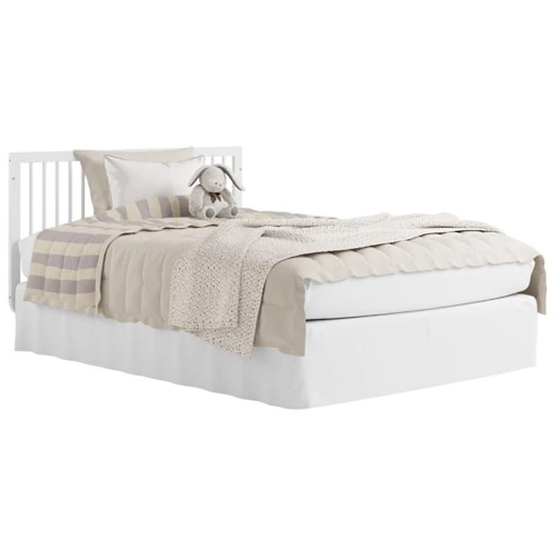 Lit de bébé convertible 5-en-1 de luxe Santorini de Storkcraft - Blanc et bois flotté