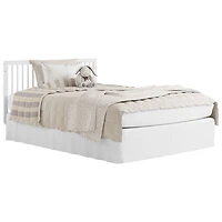 Lit de bébé convertible 5-en-1 de luxe Santorini de Storkcraft - Blanc et bois flotté