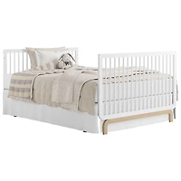 Lit de bébé convertible 5-en-1 de luxe Santorini de Storkcraft - Blanc et bois flotté