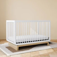 Lit de bébé convertible 5-en-1 de luxe Santorini de Storkcraft - Blanc et bois flotté