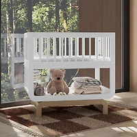 Nacelle convertible de luxe 3-en-1 Santorini de Storkcraft - Blanc et bois flotté