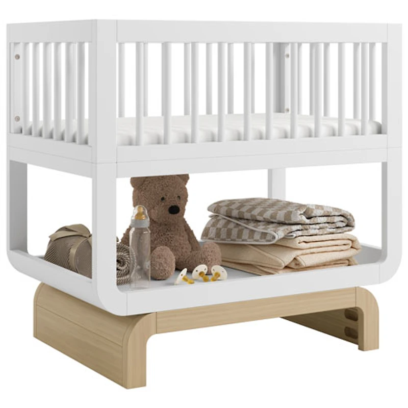 Nacelle convertible de luxe 3-en-1 Santorini de Storkcraft - Blanc et bois flotté
