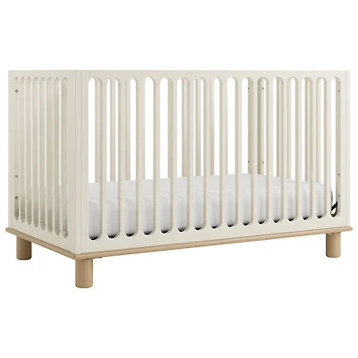 Lit de bébé convertible 3-en-1 de luxe Sicily de Storkcraft avec tiroir - Avoine givrée et bois flotté