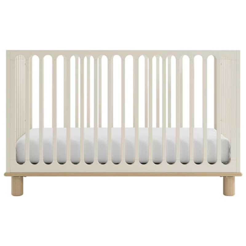 Lit de bébé convertible 3-en-1 de luxe Sicily de Storkcraft avec tiroir - Avoine givrée et bois flotté