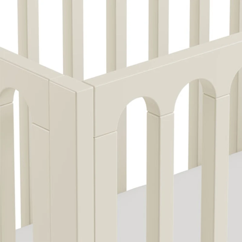 Lit de bébé convertible 3-en-1 de luxe Sicily de Storkcraft avec tiroir - Avoine givrée et bois flotté