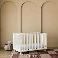 Lit de bébé convertible 3-en-1 de luxe Sicily de Storkcraft avec tiroir - Avoine givrée et bois flotté
