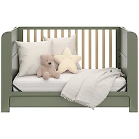 Lit de bébé convertible 4-en-1 Read-with-Me de Graco - Olive et bois flotté