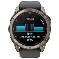 Garmin fēnix 8 Pro 51mm Sapphire AMOLED LTE + GPS Multisport Smartwatch - Titanium/Graphite/Black
