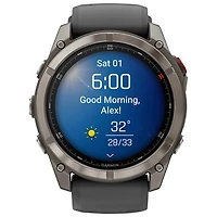 Garmin fēnix 8 Pro 51mm Sapphire AMOLED LTE + GPS Multisport Smartwatch - Titanium/Graphite/Black