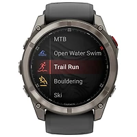 Garmin fēnix 8 Pro 51mm Sapphire AMOLED LTE + GPS Multisport Smartwatch - Titanium/Graphite/Black