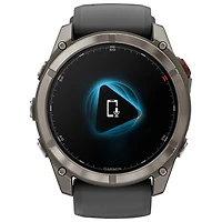 Garmin fēnix 8 Pro 51mm Sapphire AMOLED LTE + GPS Multisport Smartwatch - Titanium/Graphite/Black