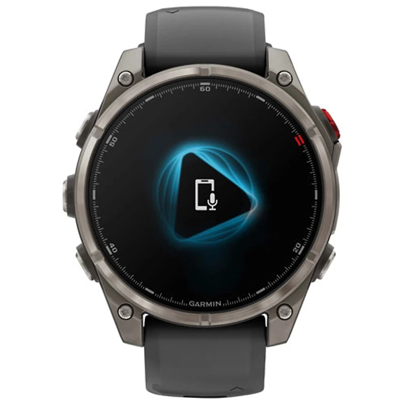 Garmin fēnix 8 Pro 47mm Sapphire AMOLED LTE + GPS Multisport Smartwatch - Titanium/Graphite/Black