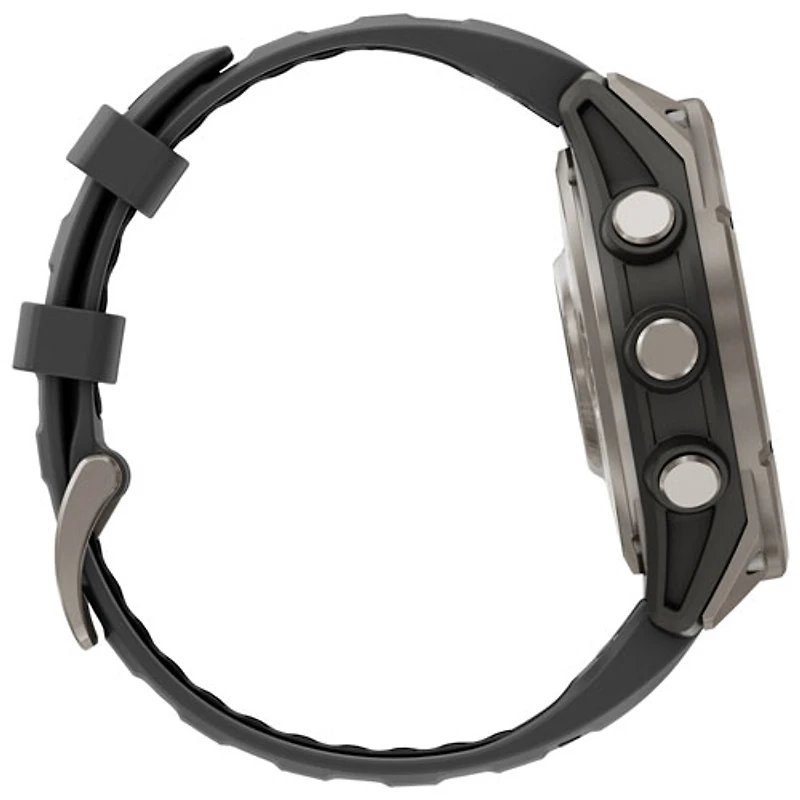 Garmin fēnix 8 Pro 47mm Sapphire AMOLED LTE + GPS Multisport Smartwatch - Titanium/Black/Pebble Grey