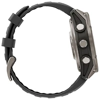 Garmin fēnix 8 Pro 47mm Sapphire AMOLED LTE + GPS Multisport Smartwatch - Titanium/Black/Pebble Grey