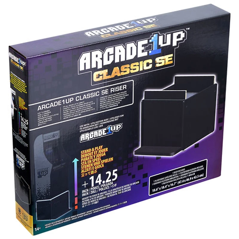Arcade1Up 14.25” Classic SE Riser - Black