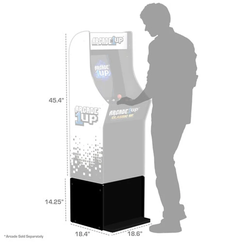 Arcade1Up 14.25” Classic SE Riser - Black