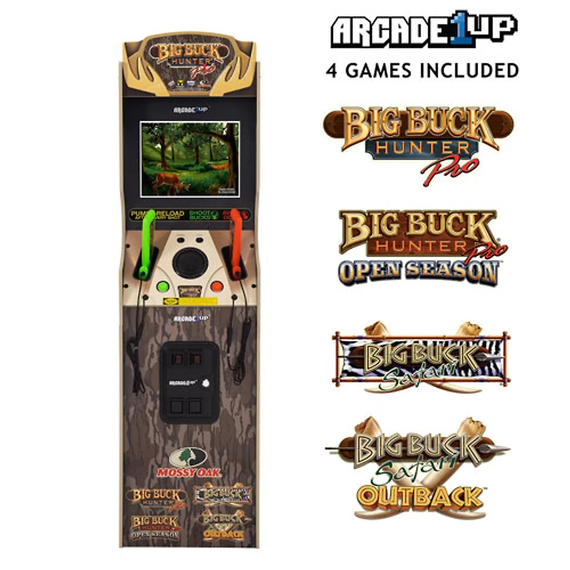 Arcade1Up Big Buck Hunter Mossy Oak Deluxe Arcade Machine