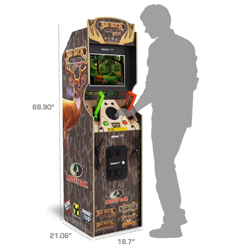 Arcade1Up Big Buck Hunter Mossy Oak Deluxe Arcade Machine