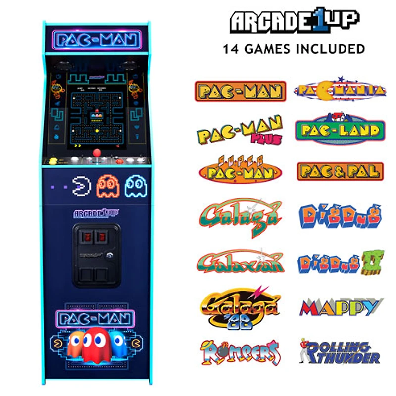 Borne d'arcade de luxe PAC-MAN d'Arcade1Up