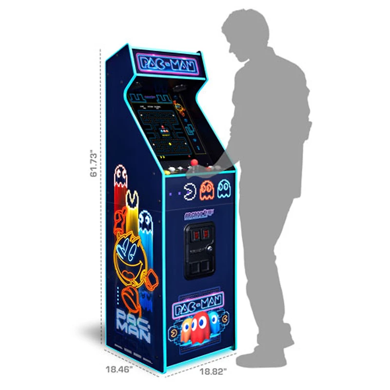 Borne d'arcade de luxe PAC-MAN d'Arcade1Up