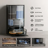 Dreame X40 Ultra Auto-Empty Robot Vacuum & Mop - Black