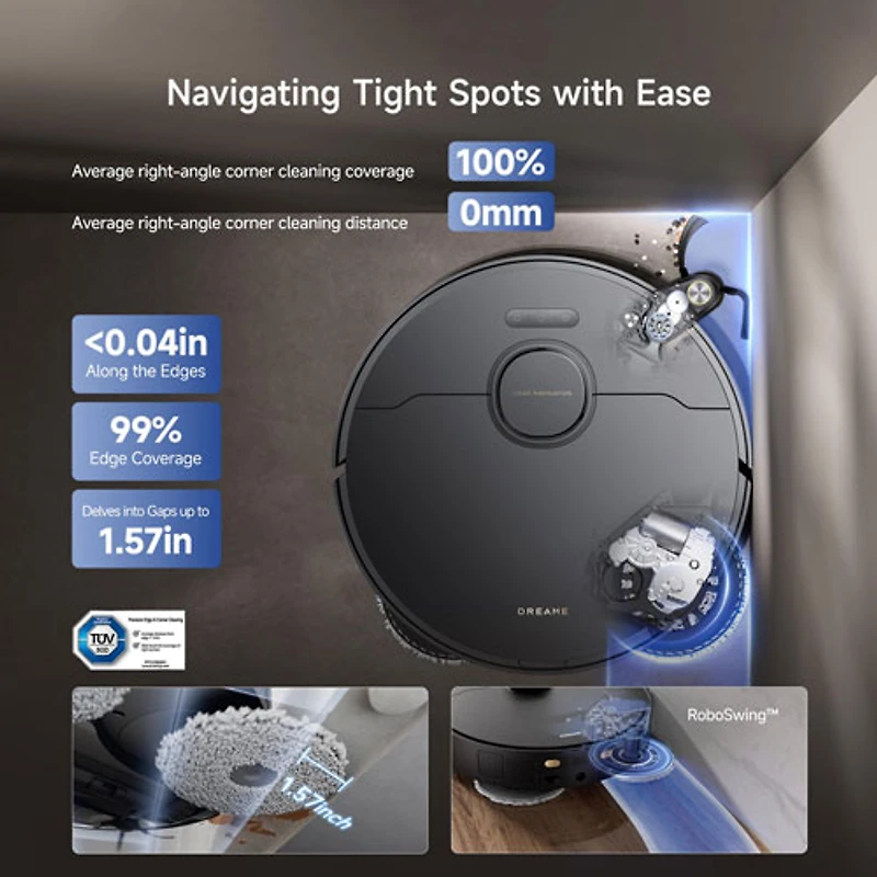 Dreame X40 Ultra Auto-Empty Robot Vacuum & Mop - Black