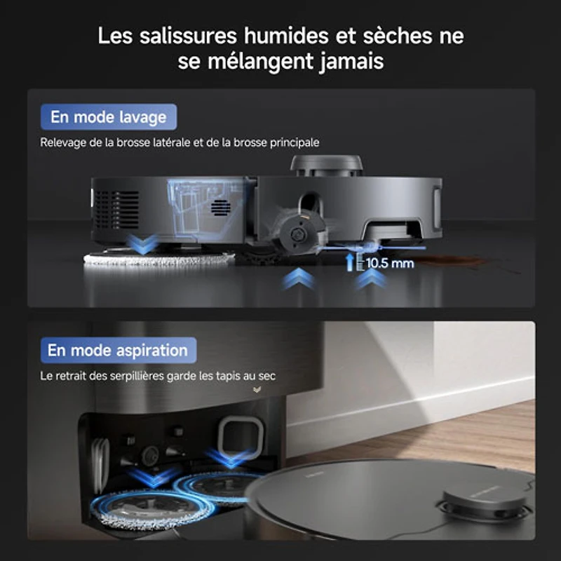 Dreame X40 Ultra Auto-Empty Robot Vacuum & Mop - Black