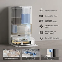 Dreame X40 Ultra Auto-Empty Robot Vacuum & Mop - White