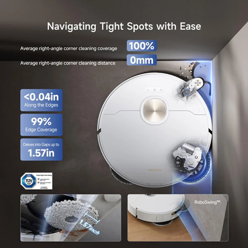 Dreame X40 Ultra Auto-Empty Robot Vacuum & Mop - White