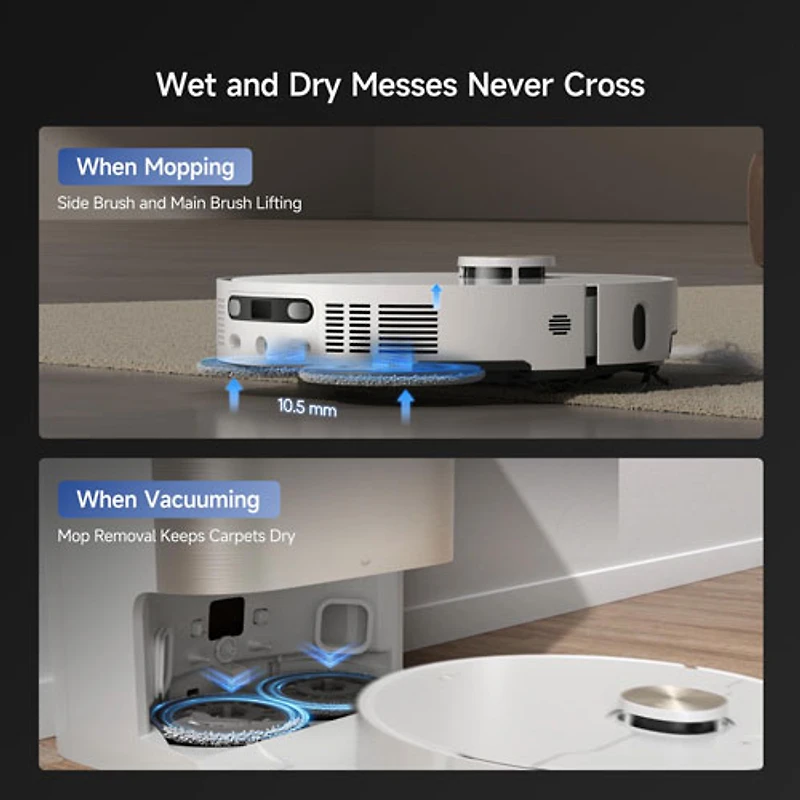 Dreame X40 Ultra Auto-Empty Robot Vacuum & Mop - White