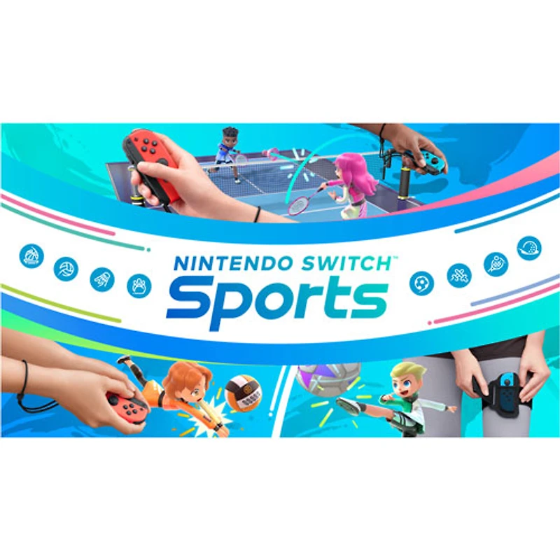 Nintendo Switch Console Bundle with Nintendo Switch Sports & Leg Strap