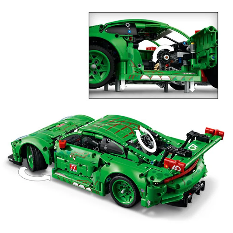 LEGO Technic: Porsche 911 GT3 R REXY AO Racing Car - 1313 Pieces (42224)